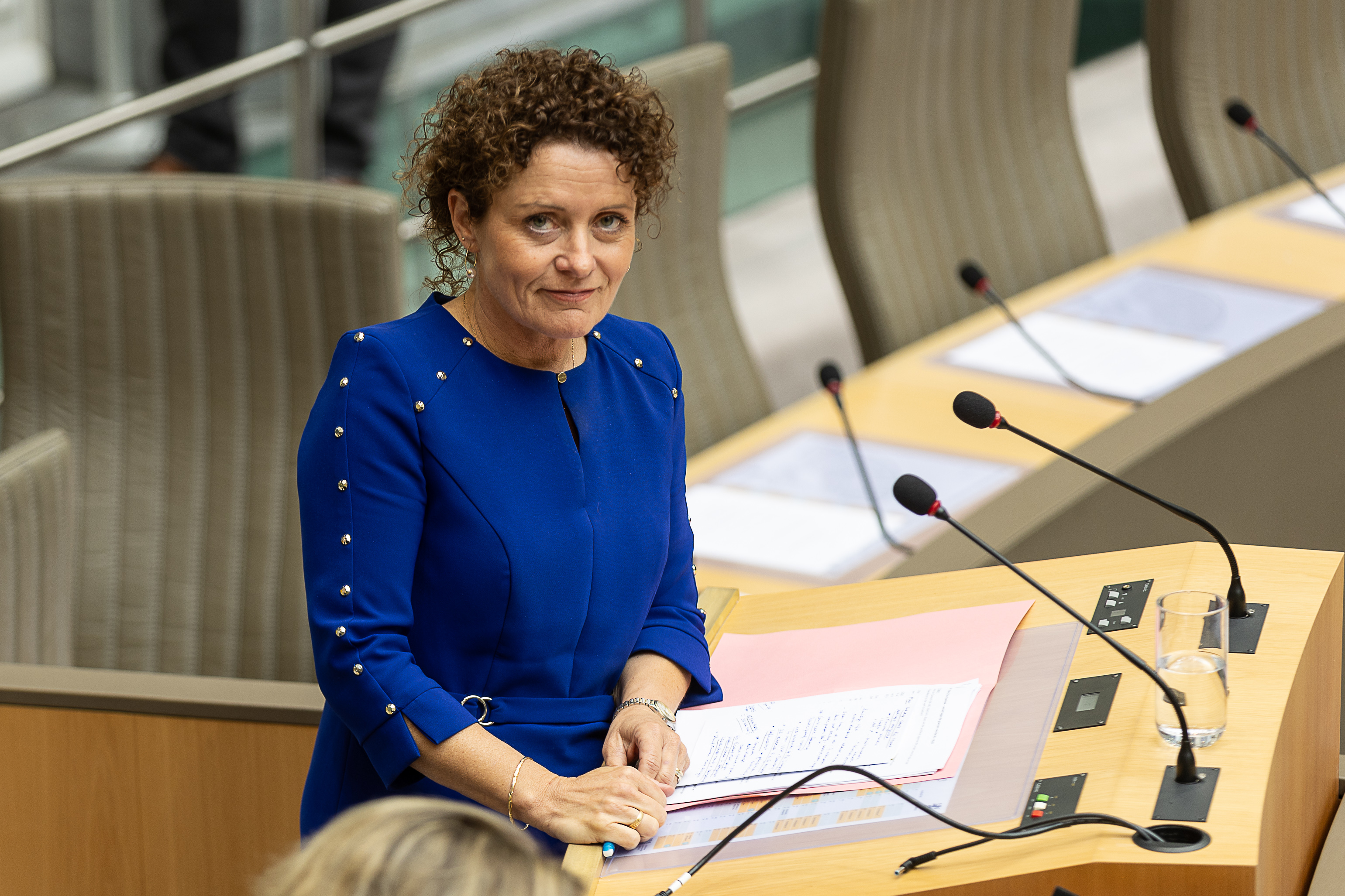 Lydia Peeters in het Parlement